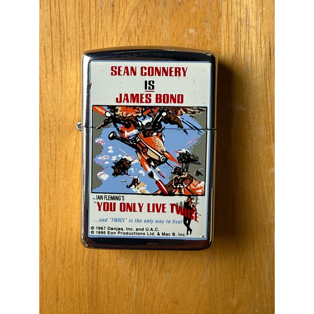 Vintage 1995 Zippo James Bond You Only Live Twice Sean Connery Never Used